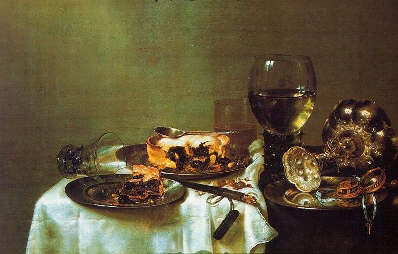 Unknown Artist heda Breakfast Still Life with Blackberry Pie